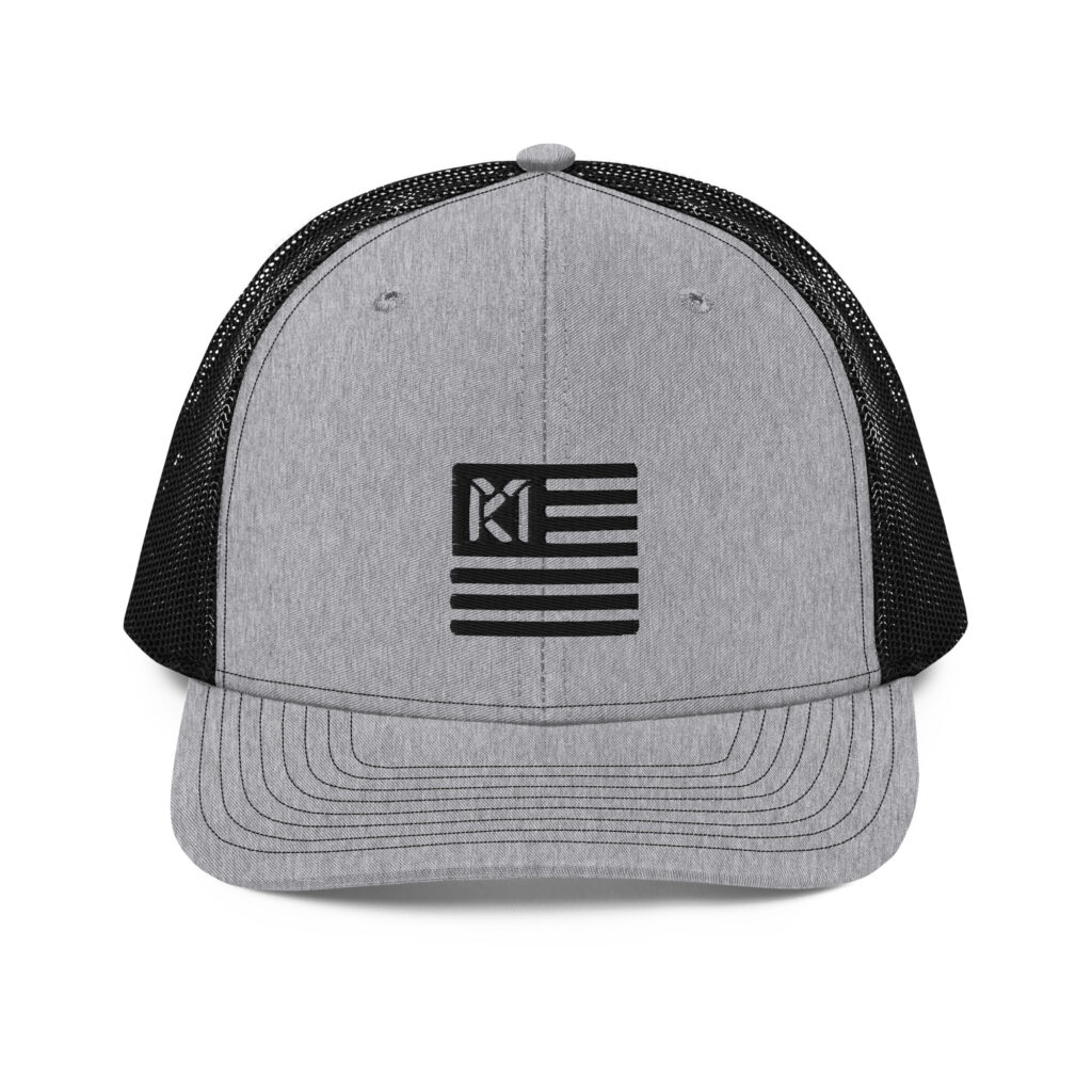 MK FLAG LOGO HAT GREY/BLACK - 23013