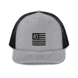 MK FLAG LOGO HAT GREY/BLACK - 23013