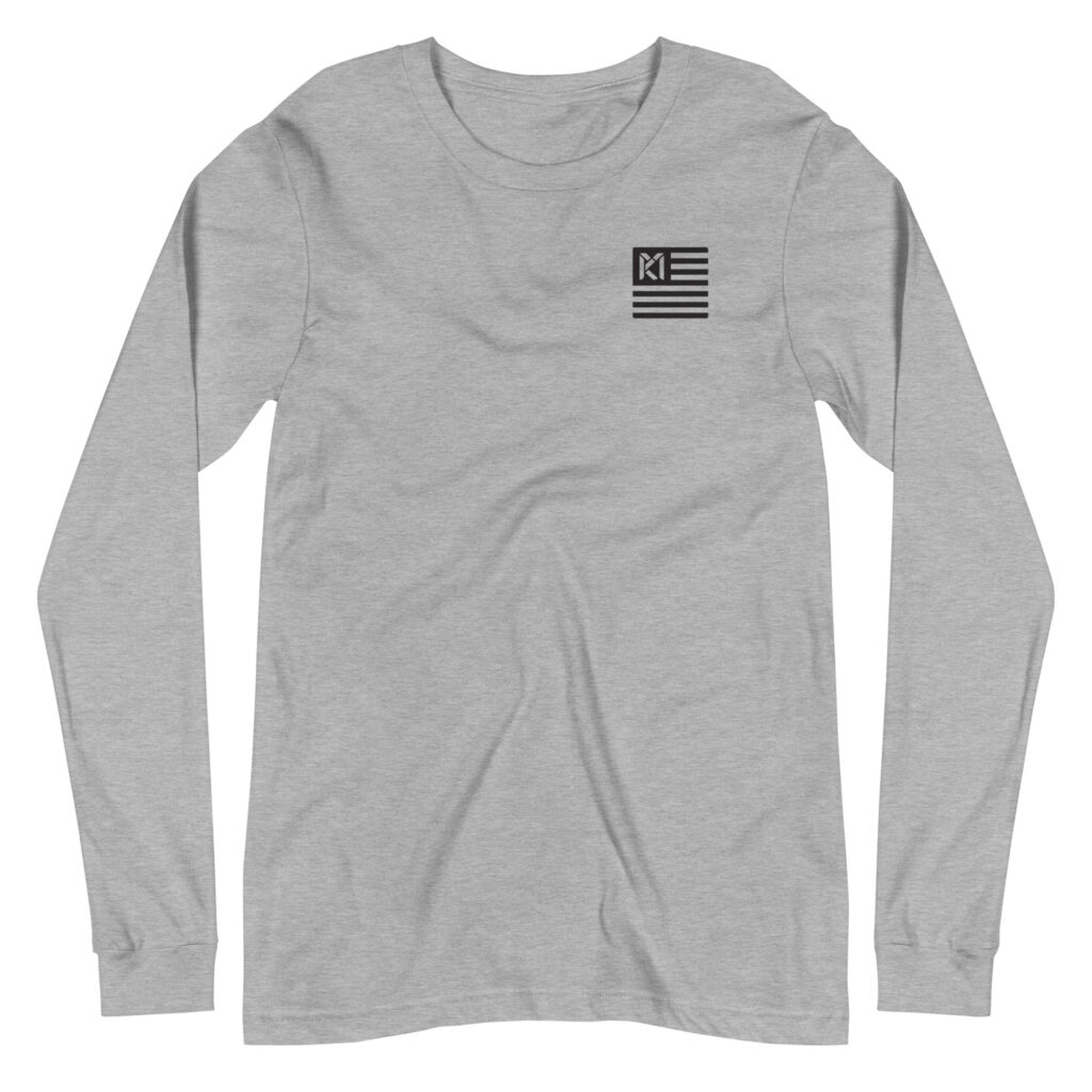 MK FLAG LITE GREY LONG SLEEVE SHIRT - 23003