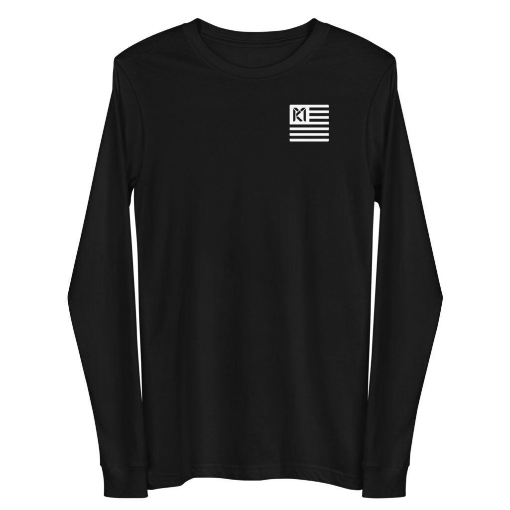 MK FLAG BLACK LONG SLEEVE - 23002